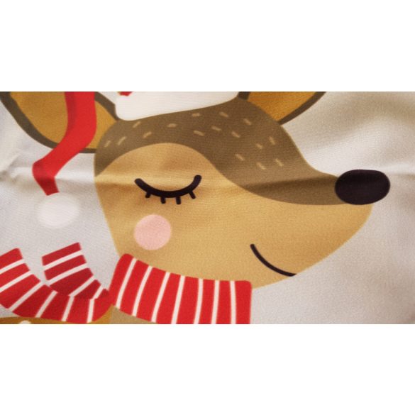 Karácsonyi párnahuzat (Rudolf a rénszarvas)