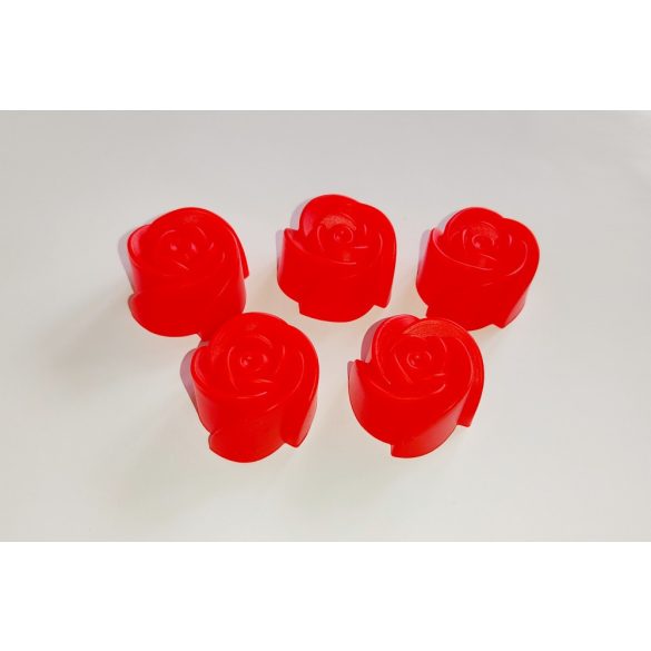 Rose head in a silicone mold package (5 pcs.)