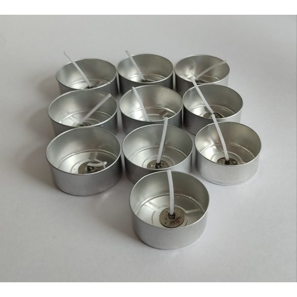 Aluminum tea lights (10 pcs)