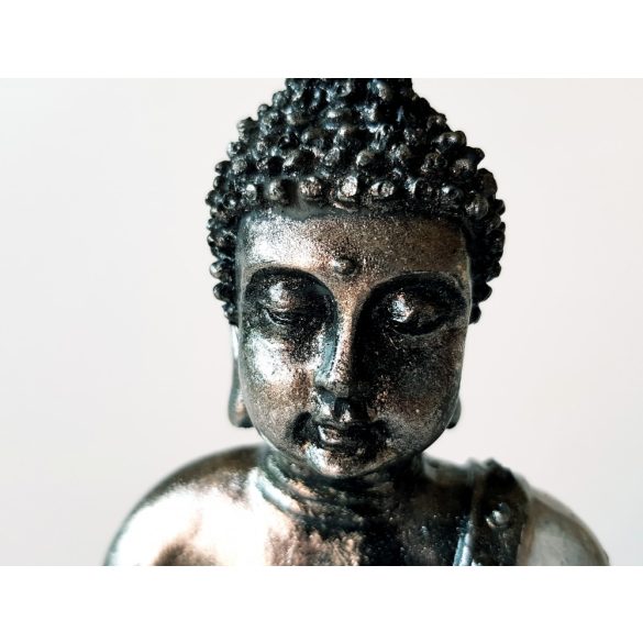 Ülő Buddha Gyertyatartó (fehér)