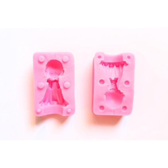 Little Angel Girl silicone candle casting mold